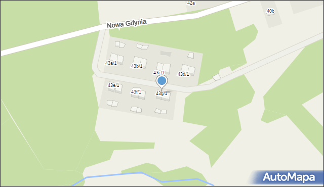 Minikowo, Minikowo, 43g/1, mapa Minikowo