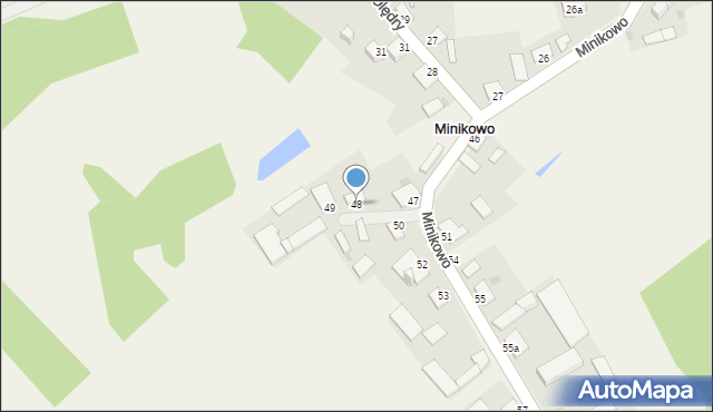 Minikowo, Minikowo, 48, mapa Minikowo