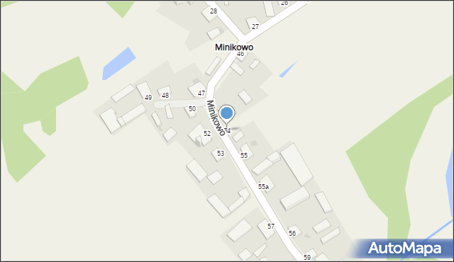 Minikowo, Minikowo, 54, mapa Minikowo