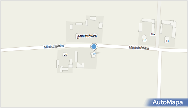 Ministrówka, Ministrówka, 19, mapa Ministrówka