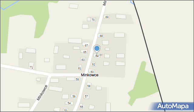 Minkowce, Minkowce, 64, mapa Minkowce