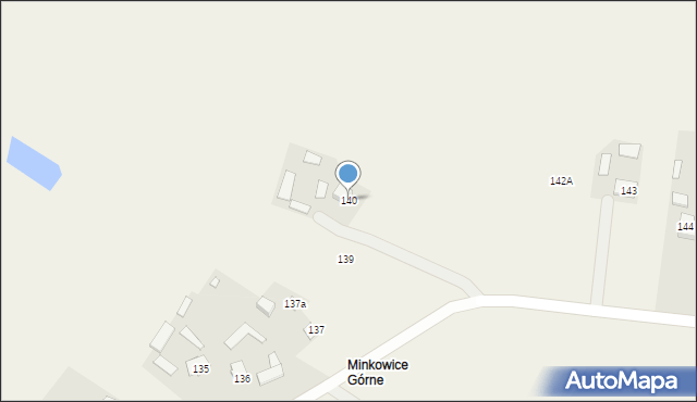 Minkowice, Minkowice, 140, mapa Minkowice