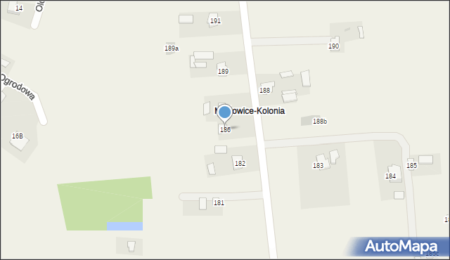 Minkowice, Minkowice, 186, mapa Minkowice