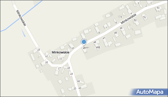 Minkowskie, Minkowskie, 45, mapa Minkowskie