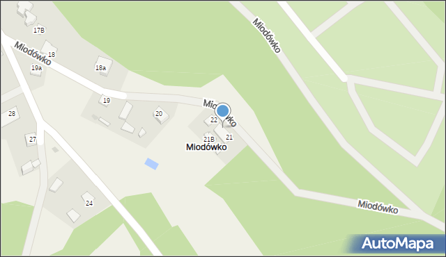 Miodówko, Miodówko, 21A, mapa Miodówko