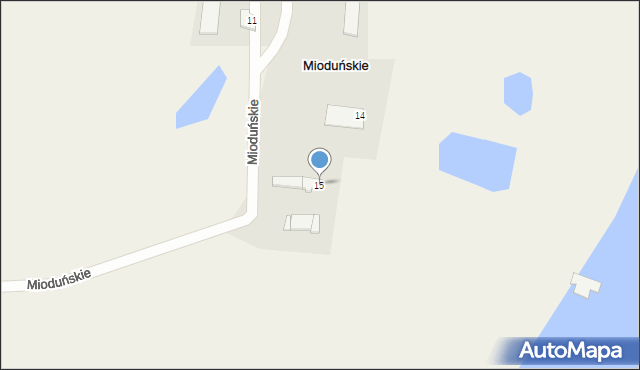 Mioduńskie, Mioduńskie, 15, mapa Mioduńskie