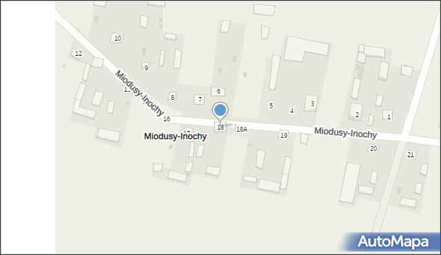 Miodusy-Inochy, Miodusy-Inochy, 18, mapa Miodusy-Inochy