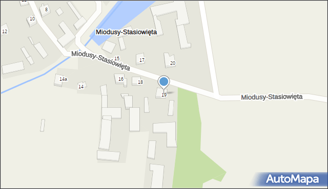 Miodusy-Stasiowięta, Miodusy-Stasiowięta, 19, mapa Miodusy-Stasiowięta