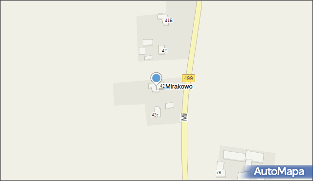 Mirakowo, Mirakowo, 42a, mapa Mirakowo