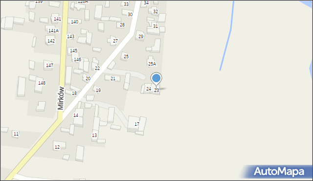 Mirków, Mirków, 23, mapa Mirków