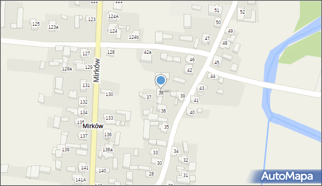 Mirków, Mirków, 38, mapa Mirków