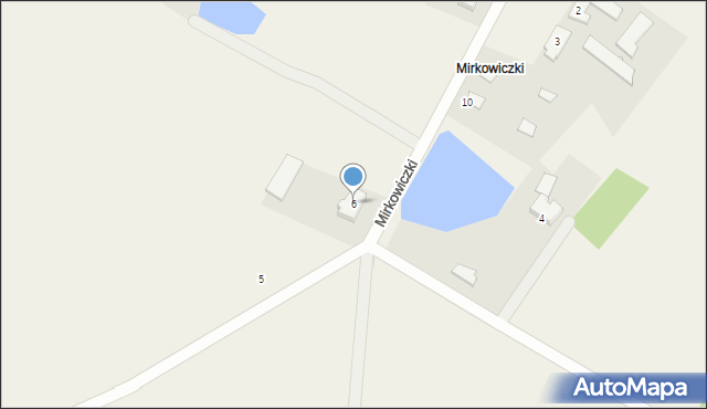 Mirkowice, Mirkowiczki, 6, mapa Mirkowice