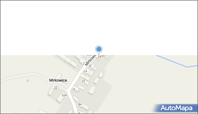 Mirkowice, Mirkowice, 13, mapa Mirkowice