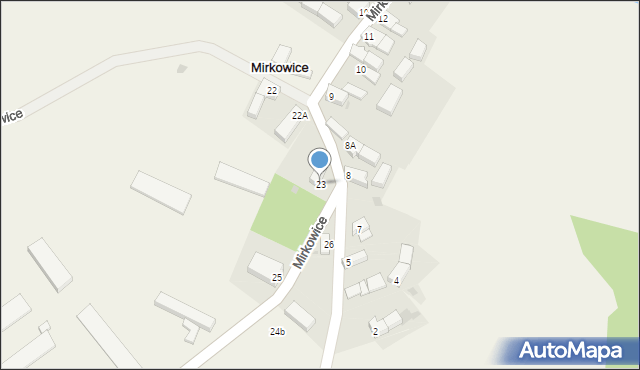 Mirkowice, Mirkowice, 23, mapa Mirkowice