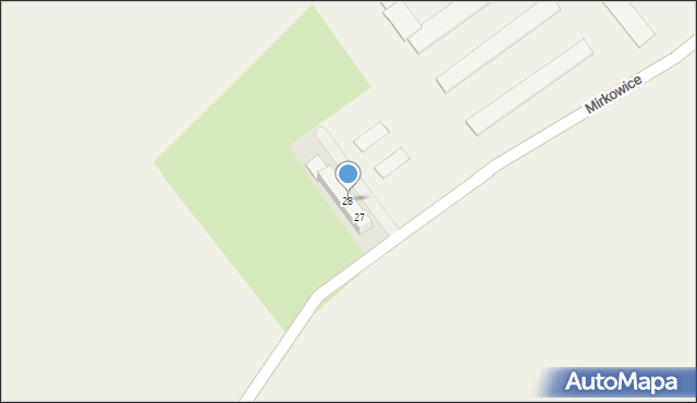 Mirkowice, Mirkowice, 28, mapa Mirkowice