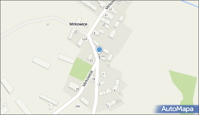 Mirkowice, Mirkowice, 8, mapa Mirkowice