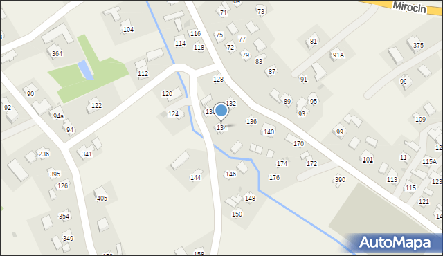 Mirocin, Mirocin, 134, mapa Mirocin