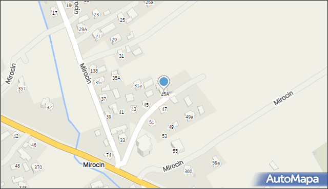 Mirocin, Mirocin, 45A, mapa Mirocin