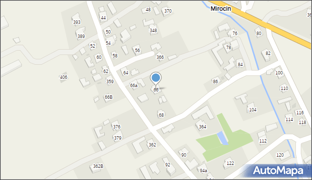 Mirocin, Mirocin, 66, mapa Mirocin