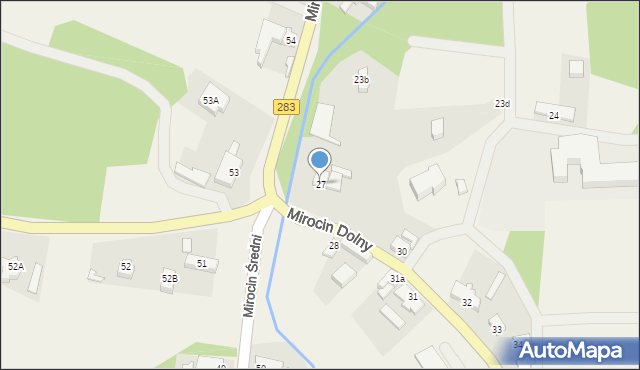 Mirocin Dolny, Mirocin Dolny, 27, mapa Mirocin Dolny