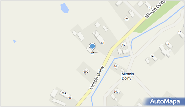 Mirocin Dolny, Mirocin Dolny, 67, mapa Mirocin Dolny
