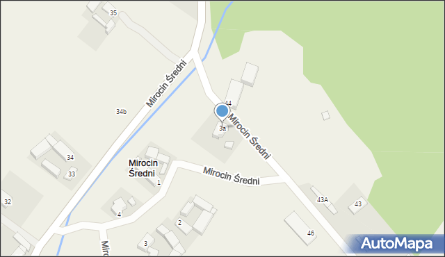 Mirocin Średni, Mirocin Średni, 3a, mapa Mirocin Średni