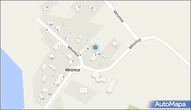 Mironice, Mironice, 1, mapa Mironice