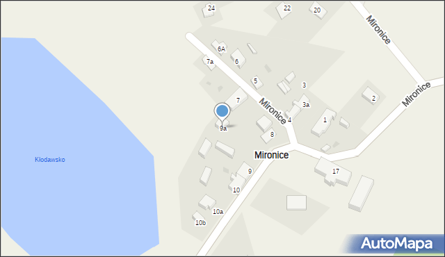 Mironice, Mironice, 9a, mapa Mironice