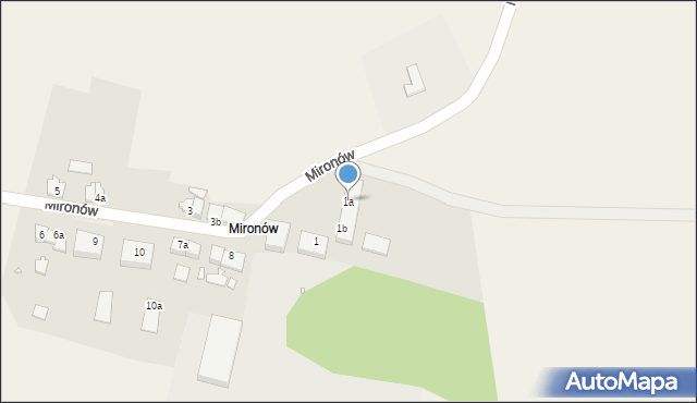 Mironów, Mironów, 1a, mapa Mironów