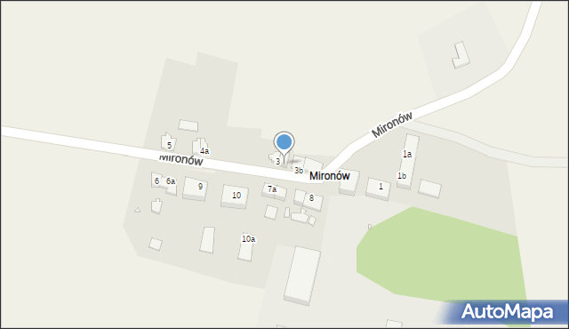 Mironów, Mironów, 3a, mapa Mironów