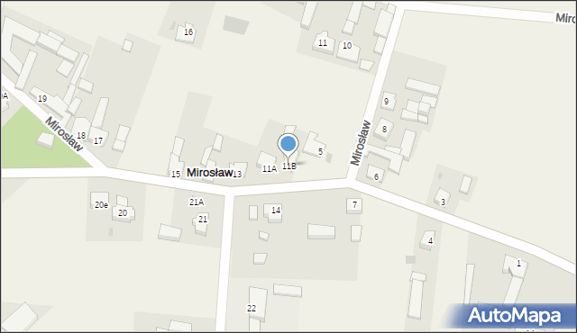 Mirosław, Mirosław, 11B, mapa Mirosław