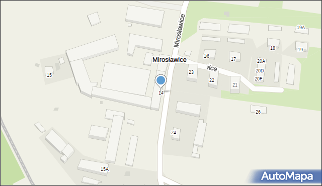 Mirosławice, Mirosławice, 14, mapa Mirosławice