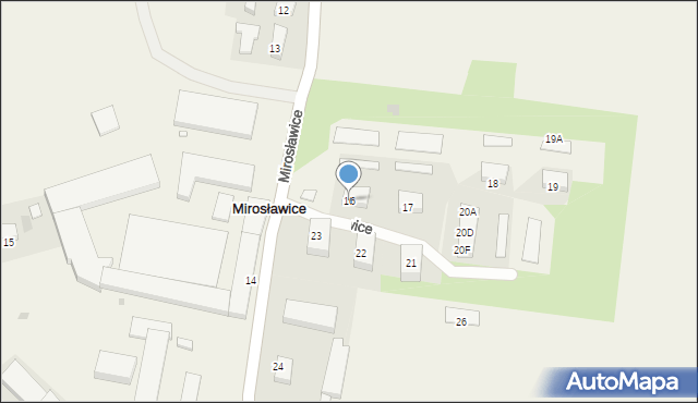 Mirosławice, Mirosławice, 16, mapa Mirosławice