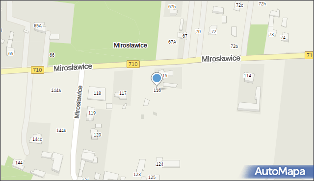 Mirosławice, Mirosławice, 116, mapa Mirosławice