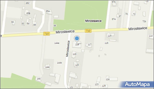 Mirosławice, Mirosławice, 118, mapa Mirosławice