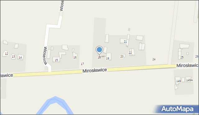 Mirosławice, Mirosławice, 18, mapa Mirosławice