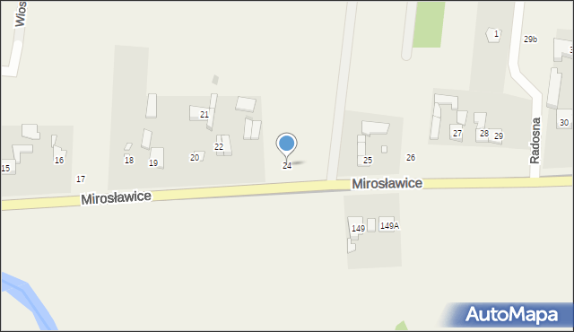 Mirosławice, Mirosławice, 24, mapa Mirosławice