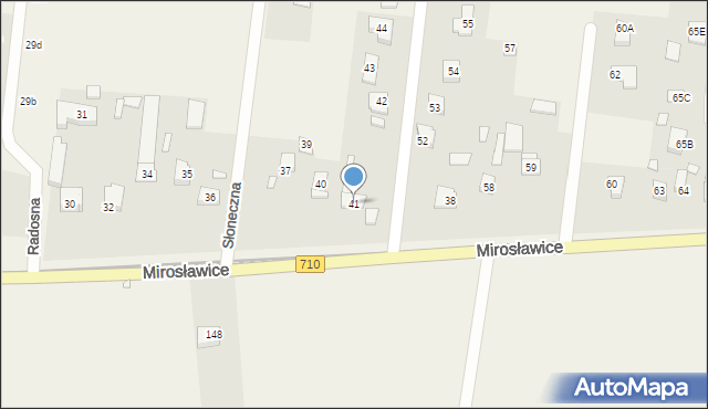 Mirosławice, Mirosławice, 41, mapa Mirosławice