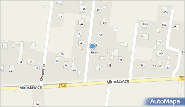 Mirosławice, Mirosławice, 52, mapa Mirosławice