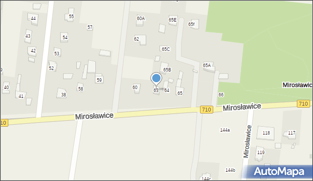 Mirosławice, Mirosławice, 63, mapa Mirosławice
