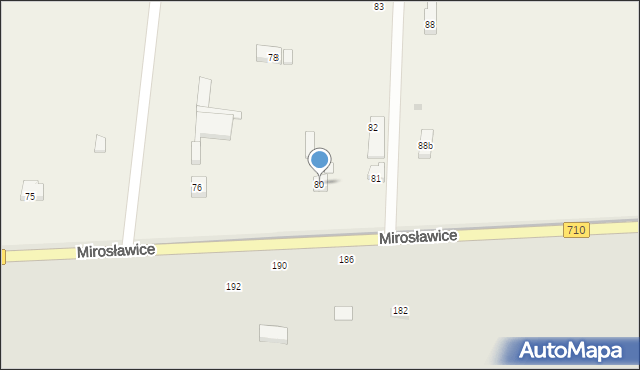 Mirosławice, Mirosławice, 80, mapa Mirosławice