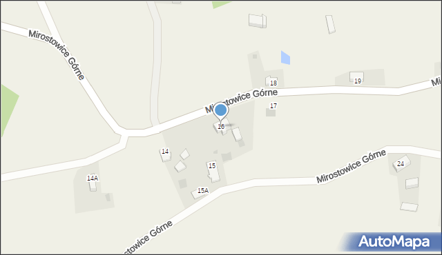Mirostowice Górne, Mirostowice Górne, 16, mapa Mirostowice Górne