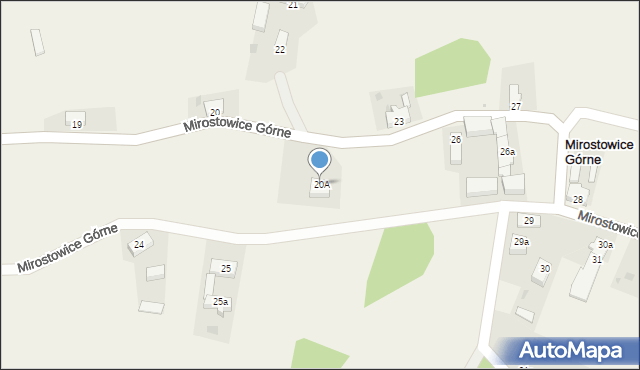 Mirostowice Górne, Mirostowice Górne, 20A, mapa Mirostowice Górne