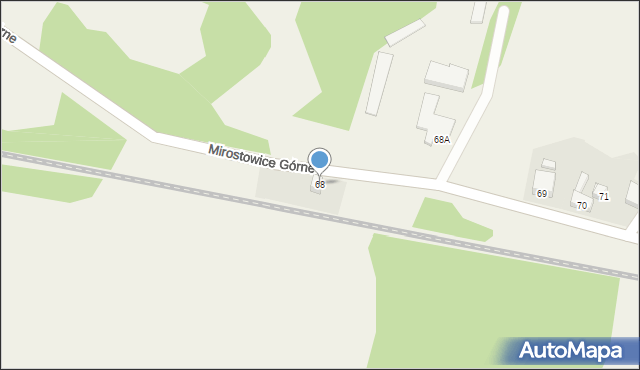 Mirostowice Górne, Mirostowice Górne, 68, mapa Mirostowice Górne