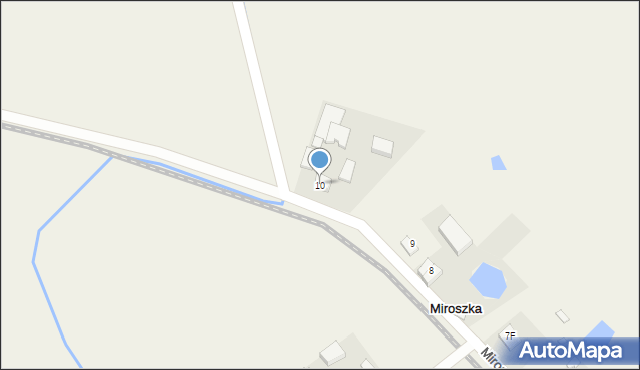 Miroszka, Miroszka, 10, mapa Miroszka