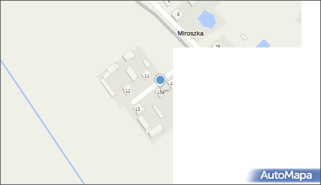 Miroszka, Miroszka, 13a, mapa Miroszka