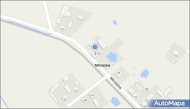 Miroszka, Miroszka, 8, mapa Miroszka