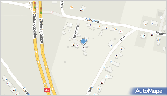 Miroszowice, Miodowa, 6, mapa Miroszowice