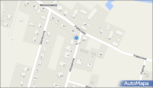 Miroszowice, Miroszowice, 21c, mapa Miroszowice