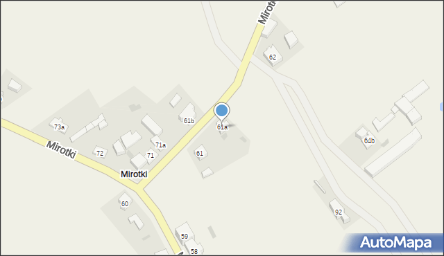 Mirotki, Mirotki, 61a, mapa Mirotki
